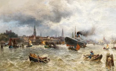 The Harbour In Hamburg