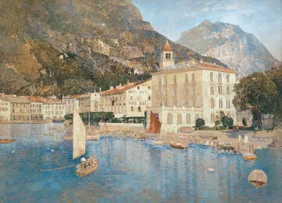 The Harbour Of Riva On Lake Garda