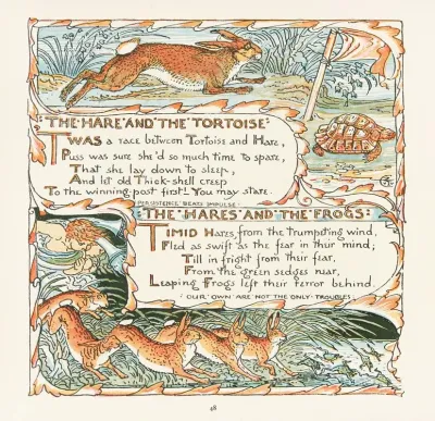 The Hare And The Tortoise The Hares And The Frogs