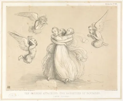 The Harpies Attacking The Daughters Of Pandarus