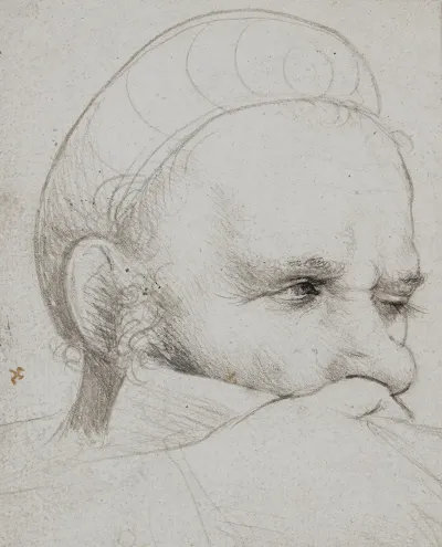 The Head Of A Crossbowman Taking Aim