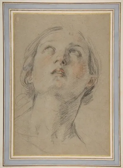 The Head Of A Woman Looking Up Judith