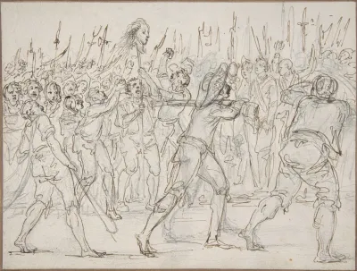 The Head Of Jean Feraud 1759 1795 A Deputy At The Convention Carried On A Pike May 21 1795