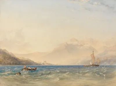 The Head Of Loch Fyne With Dindarra Castle