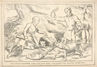 The Head Ranger And His Man John Clearing The Rotten Burrows