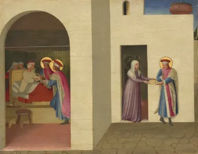 The Healing Of Palladia By Saint Cosmas And Saint Damian