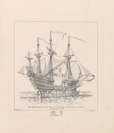 The Henri Grace De Dieu Built At Erith In 1515