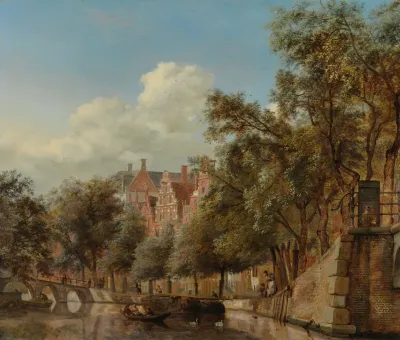 The Herengracht Amsterdam Viewed From The Leliegracht 2