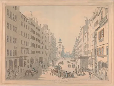 The High Street Of Edinburgh From The East