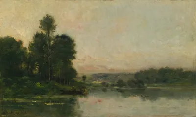 The Hillsides Of Mery Sur Oise Opposite Auvers
