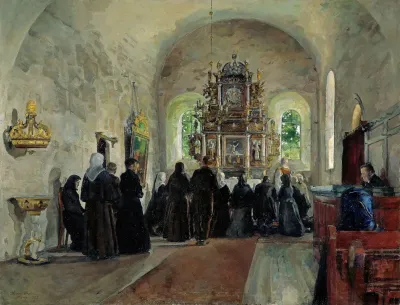 The Holy Communion Celebrated In Stange Church