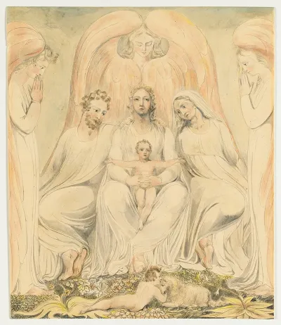 The Holy Family Christ In The Lap Of Truth