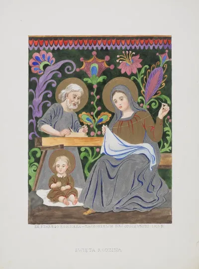 The Holy Family From The Old Church In Zachorzewo Opoczno County