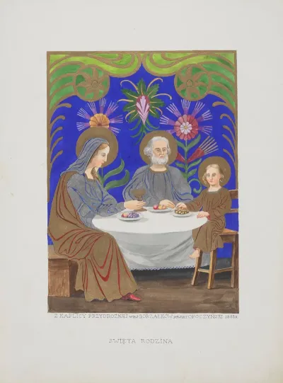 The Holy Family From The Roadside Chapel Gorzalkow Village Opoczno County