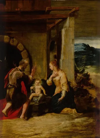 The Holy Family In A Landscape 4
