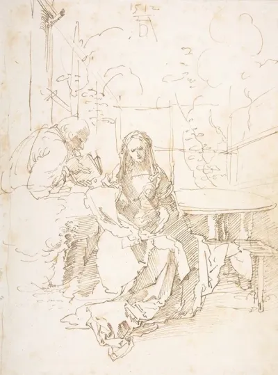 The Holy Family In An Enclosed Garden