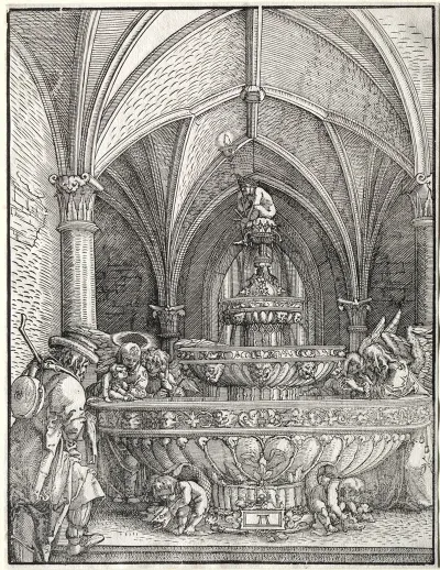 The Holy Family On The Flight Into Egypt At A Fountain
