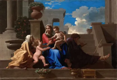 The Holy Family On The Steps