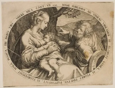 The Holy Family Resting