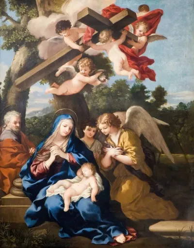 The Holy Family With Angels 3