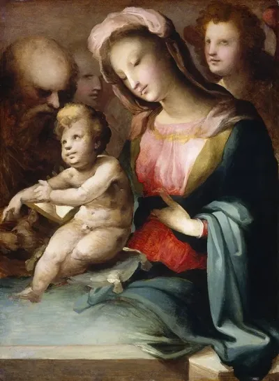 The Holy Family With Angels
