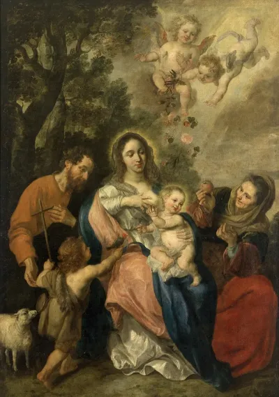 The Holy Family With John The Baptist