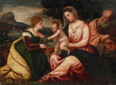 The Holy Family With Saint Dorothea 2