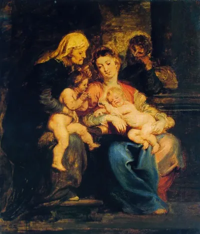 The Holy Family With Saint Elizabeth And Saint John