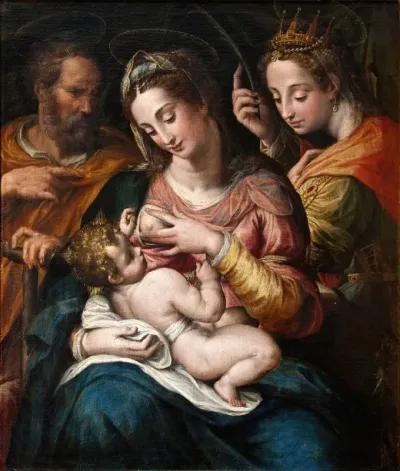 The Holy Family With St Catherine