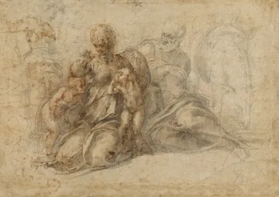 The Holy Family With The Infant Saint John The Baptist 10