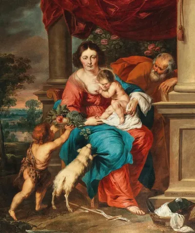The Holy Family With The Infant Saint John The Baptist 13