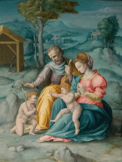 The Holy Family With The Infant Saint John The Baptist 3