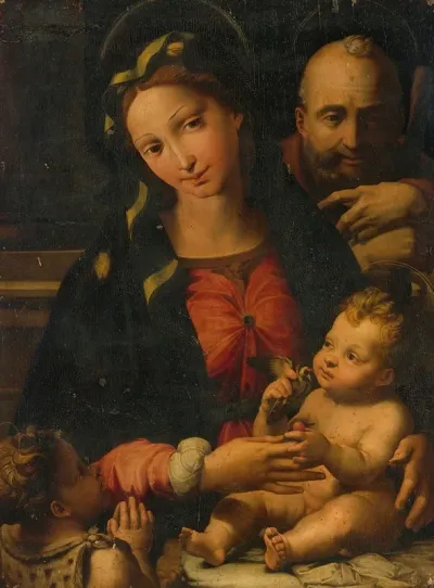 The Holy Family With The Infant Saint John The Baptist 5