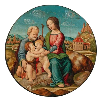 The Holy Family With The Infant Saint John The Baptist 7