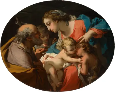 The Holy Family With The Infant Saint John The Baptist And An Angel