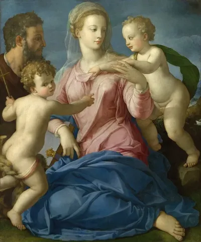 The Holy Family With The Infant Saint John The Baptist
