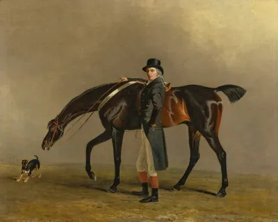 The Hon Peniston Lamb 1770 1805 With His Horse Assassin And His Dog Tanner