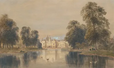 The Horse Guards From The Bridge St Jamess Park