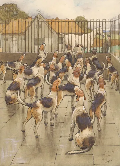 The Hounds Began Suddenly To Howl In Chorus
