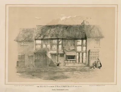 The House In Which Shakespeare Was Born Stratford Upon Avon