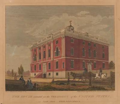 The House Intended For The President Of The United States In Ninth Street Philadelphia