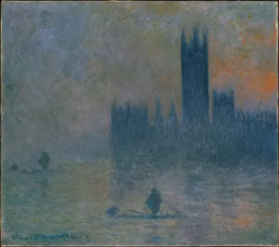 The Houses Of Parliament Effect Of Fog