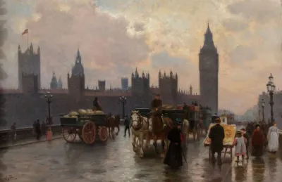 The Houses Of Parliament From The Westminster Bridge