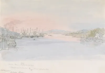 The Hudson River At Albany U S Saturday July 18th 1846