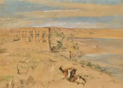 The Hypaethral Temple At Philae Upper Egypt
