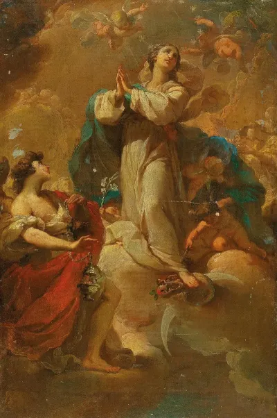 The Immaculate Conception With Angels