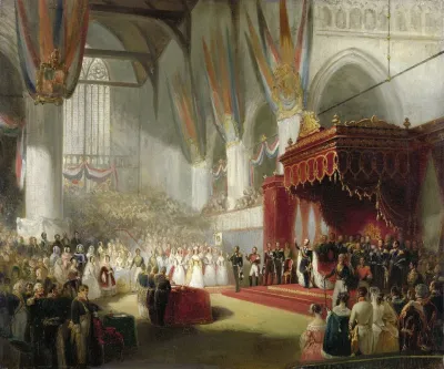 The Inauguration Of King William Ii In The Nieuwe Kerk In Amsterdam On 28 November 1840