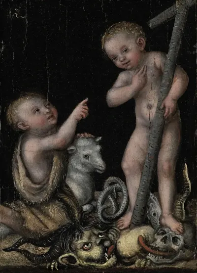 The Infant Christ And Saint John The Baptist