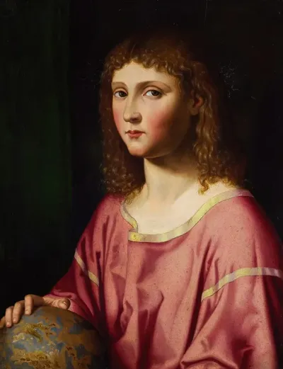 The Infant Christ As Salvator Mundi