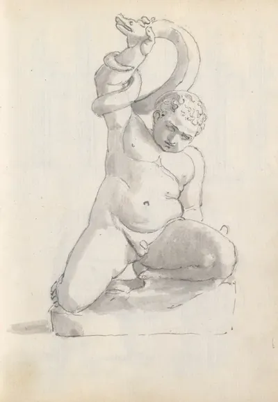 The Infant Hercules Strangling The Serpent Uffizi Florence